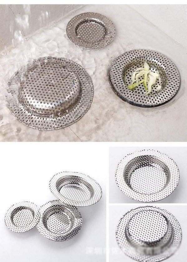 Full-hole Stainless Steel Bathroom Washbasin Hair Filter Kitchen Tools Sink Floor Drain Anti-blocking Home Accessories