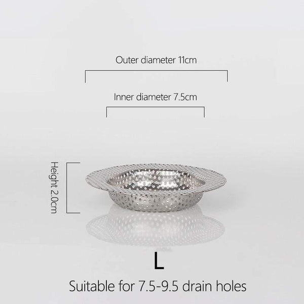 Full-hole Stainless Steel Bathroom Washbasin Hair Filter Kitchen Tools Sink Floor Drain Anti-blocking Home Accessories