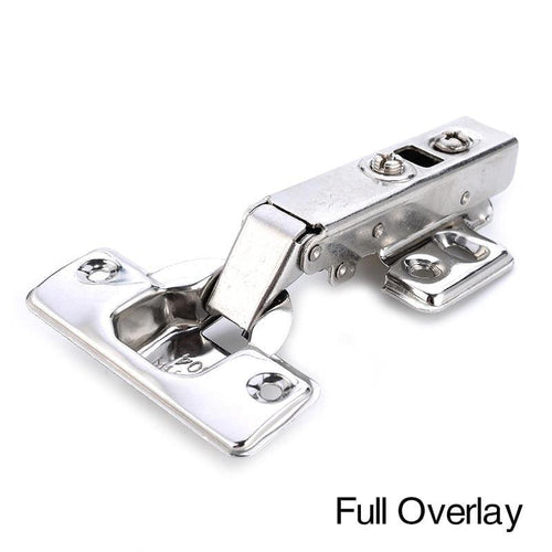 4PCS  C Serie Hinge Stainless Steel Door Hydraulic Hinges Damper Buffer Soft Close For Cabinet Kitchen Furniture Hardware
