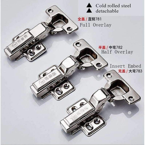 Planet Gates full overlay cold rolled steel Cabinet Hinges Kitchen Cabinets Door Damper Cupboard Brass Hydraulic,furniture Hardware Accessories,Detachable
