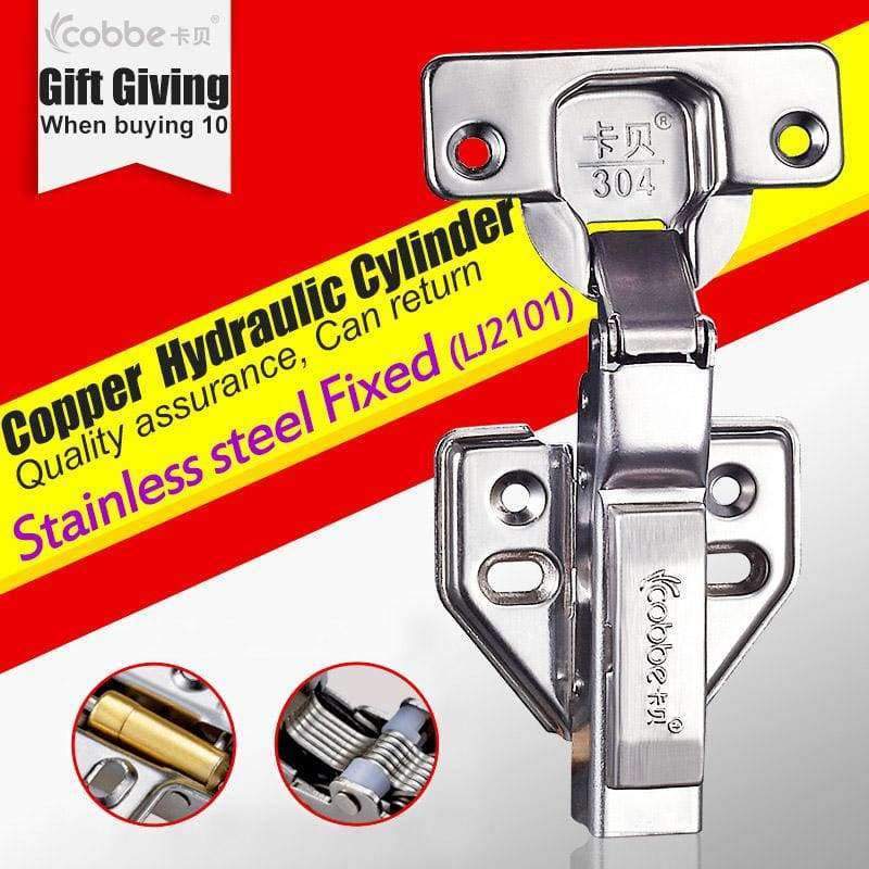 Planet Gates Full overlay Stainless Cabinet Hinges for Kitchen Furniture Hardware Cabinet Door Cupboard Brass Hydraulic Gas Spring Damper Soft Close,Fixed