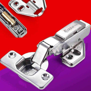 Planet Gates Full overlay Stainless Cabinet Hinges for Kitchen Furniture Hardware Cabinet Door Cupboard Brass Hydraulic Gas Spring Damper Soft Close,Fixed