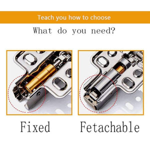 Planet Gates full overlay Stainless Cabinet Hinges Kitchen Cabinets Door Damper Cupboard Brass Hydraulic furniture Hardware Accessories Detachable Type