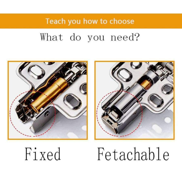 Planet Gates full overlay Stainless Cabinet Hinges Kitchen Cabinets Door Damper Cupboard Brass Hydraulic furniture Hardware Accessories Detachable Type