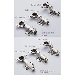 Planet Gates full overlay Stainless Cabinet Hinges Kitchen Cabinets Door Damper Cupboard Brass Hydraulic furniture Hardware Accessories Detachable Type