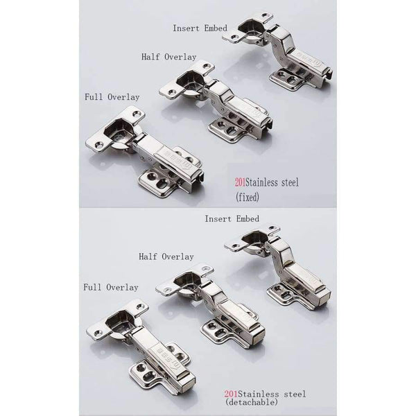 Planet Gates full overlay Stainless Cabinet Hinges Kitchen Cabinets Door Damper Cupboard Brass Hydraulic furniture Hardware Accessories Detachable Type