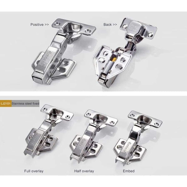 Planet Gates Full overlay Stainless Cabinet Hinges Kitchen Cabinets Door Damper Cupboard Brass Hydraulic,furniture Hardware Accessories,Detachable Type
