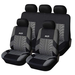 Planet Gates Full Seat Covers Set / Russian Federation 9PCS and 4PCS Universal Car Seat Cover Fit Most Cars with Tire Track Detail Car Styling Car Seat Protector