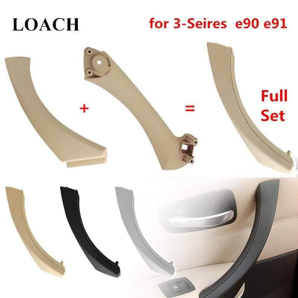 Full Set Interior Door Handles for BMW 3Series E90 E91 318 320 325 328 330 335 Part Inner Doors Panel Handle Bar Pull Trim Cover