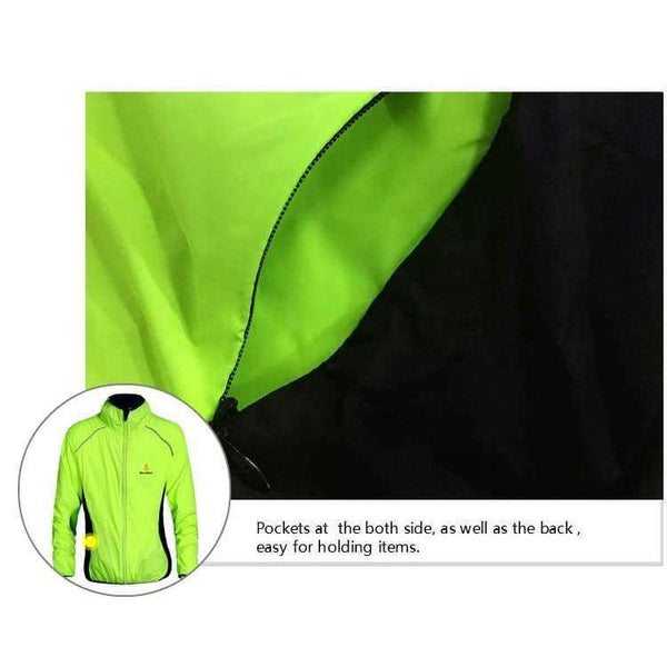 Planet Gates Full Sleeve black / L Tour de France Bicycle Cycling Jersey Sports Men Riding Breathable Reflective Cycle Clothing Bike Long Thin Wind Coat