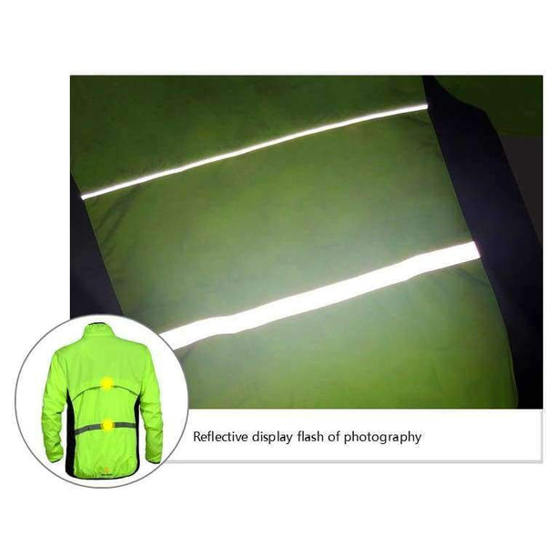 Planet Gates Full Sleeve black / L Tour de France Bicycle Cycling Jersey Sports Men Riding Breathable Reflective Cycle Clothing Bike Long Thin Wind Coat
