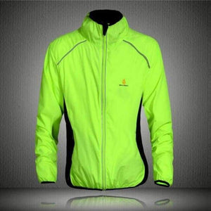 Planet Gates Full Sleeve green / L Tour de France Bicycle Cycling Jersey Sports Men Riding Breathable Reflective Cycle Clothing Bike Long Thin Wind Coat