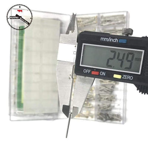 Planet Gates Full Stainless Steel Watch strap pin set,10mm~28mm 1.3mm diameter screw type Watchband connect pins set box