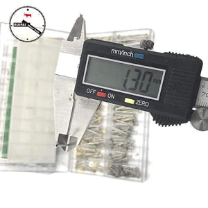 Planet Gates Full Stainless Steel Watch strap pin set,10mm~28mm 1.3mm diameter screw type Watchband connect pins set box