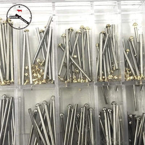 Planet Gates Full Stainless Steel Watch strap pin set,10mm~28mm 1.3mm diameter screw type Watchband connect pins set box