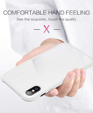 Planet Gates Full White / For iphone 6 6s H&A Luxury 360 Full Coverage Phone Case For iPhone 7 8 Plus 6 6s Plus X 10 Tempered glass Silicone Cover For iPhone X PC Cases