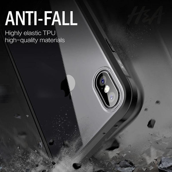 Planet Gates Full White / For iphone 6 6s H&A Luxury 360 Full Coverage Phone Case For iPhone 7 8 Plus 6 6s Plus X 10 Tempered glass Silicone Cover For iPhone X PC Cases