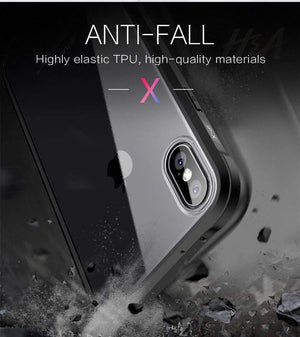 Planet Gates Full White / For iphone 6 6s H&A Luxury 360 Full Coverage Phone Case For iPhone 7 8 Plus 6 6s Plus X 10 Tempered glass Silicone Cover For iPhone X PC Cases