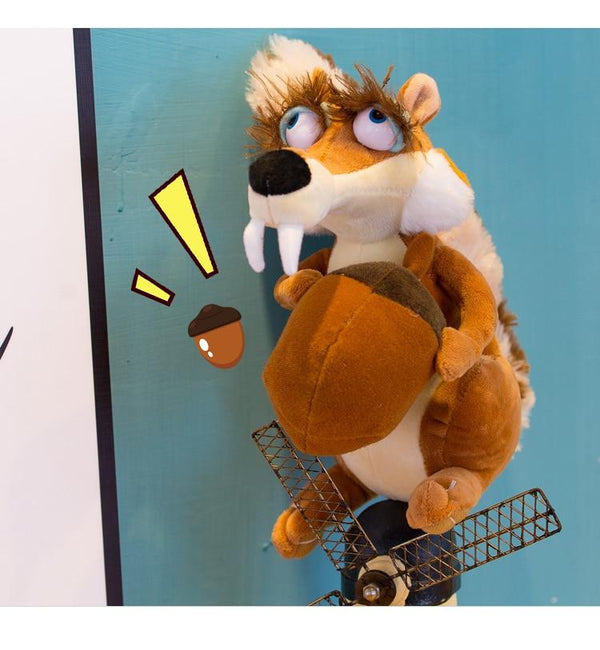 Planet Gates Funny Cute Animal Doll Ice Age 3 SCRAT Squirrel Stuffed Kids Plush Toy Decorations Birthday Gift Anti-wrinkle Pillow For Child