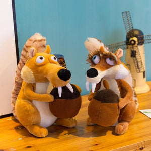 Planet Gates Funny Cute Animal Doll Ice Age 3 SCRAT Squirrel Stuffed Kids Plush Toy Decorations Birthday Gift Anti-wrinkle Pillow For Child