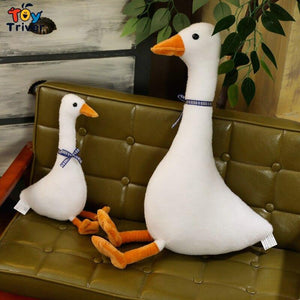 Funny White Goose Plush Toy Triver Stuffed Doll Sleeping Pillow Cushion Baby Kids Children Boys Girls Toys Gift Room Sofa Decor