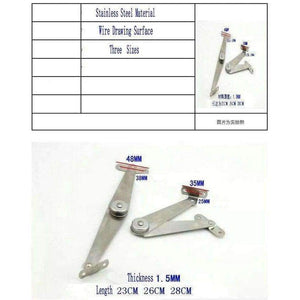 Planet Gates Furniture Accessories 2PC/Lot 23CM Long Stainless Fold Away Bracket Brace Movable Supporting Folding Bracket Shelf