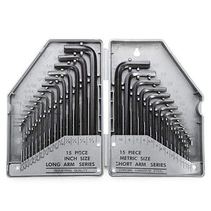 Planet Gates Furniture accessories 30In 1 Hex Key Wrench Set Allen Key Set Precise Manual Tool For Auto Repair Wrenches Spanners Hand Tools