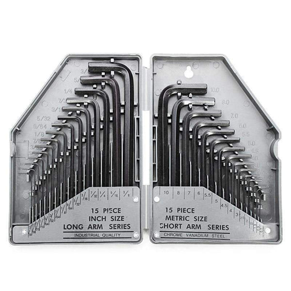 Planet Gates Furniture accessories 30In 1 Hex Key Wrench Set Allen Key Set Precise Manual Tool For Auto Repair Wrenches Spanners Hand Tools