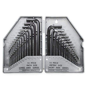 Planet Gates Furniture accessories 30In 1 Hex Key Wrench Set Allen Key Set Precise Manual Tool For Auto Repair Wrenches Spanners Hand Tools