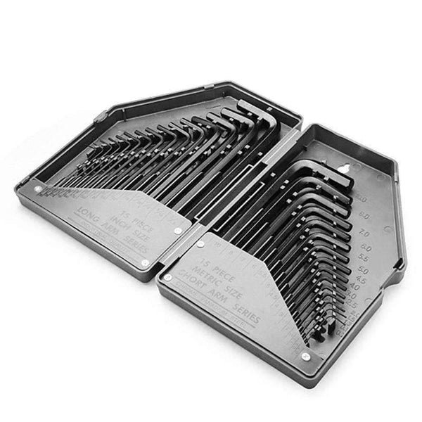 Planet Gates Furniture accessories 30In 1 Hex Key Wrench Set Allen Key Set Precise Manual Tool For Auto Repair Wrenches Spanners Hand Tools