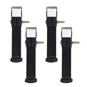 Furniture Legs, Adjustable Support Feet Row Skeleton Reinforcement Bed Legs Hardware Accessories Black 15~30cm High, Anti-Slip R