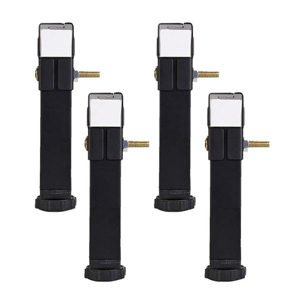 Furniture Legs, Adjustable Support Feet Row Skeleton Reinforcement Bed Legs Hardware Accessories Black 15~30cm High, Anti-Slip R