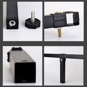 Furniture Legs, Adjustable Support Feet Row Skeleton Reinforcement Bed Legs Hardware Accessories Black 15~30cm High, Anti-Slip R