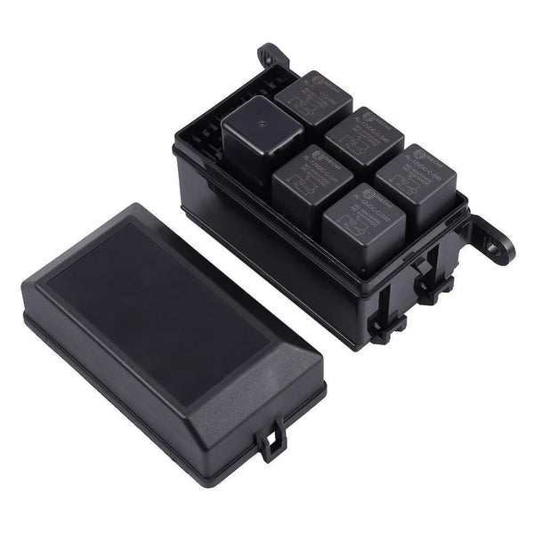 Planet Gates Fuse Box Auto 6 Relay Block Holders 5 Road Fit For Car & Trunk ATV Insurance Auto Replacement Parts
