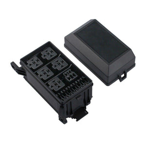 Planet Gates Fuse Box Auto 6 Relay Block Holders 5 Road Fit For Car & Trunk ATV Insurance Auto Replacement Parts