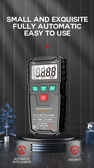Planet Gates FUYI FY108B Mini Intelligent Automatic Multimeter Digital Multimeter 6000Analog Tester True RMS High Precision NCV Tester