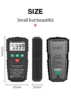 Planet Gates FUYI FY108B Mini Intelligent Automatic Multimeter Digital Multimeter 6000Analog Tester True RMS High Precision NCV Tester