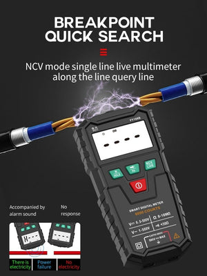 Planet Gates FUYI FY108B Mini Intelligent Automatic Multimeter Digital Multimeter 6000Analog Tester True RMS High Precision NCV Tester