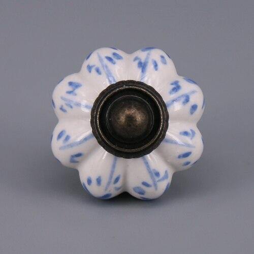 1x Hot selling Pumpkins Knobs Ceramic Kitchen Cupboard Cabinet Wardrobe Baby Children Room Pull Drawer 33mm Porcelain Handle