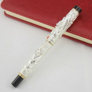 Planet Gates G 41 COPPER ROLLER BALL PEN WITH DRAGON EMBOSSMENT CRYSTAL FREE SHIPPING