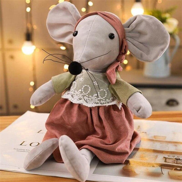 42CM Cute Ballet Mouse Plush Toys Lovely Dressing Cloth Animal Mouse Dolls Stuffed Soft Baby Toys Birthday Christmas Gifts