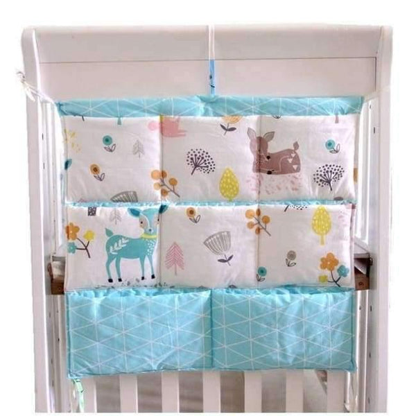 Planet Gates G Cartoon Rooms Nursery Hanging Storage Bag Baby Cot Bed Crib Organizer  60*52cm Toy Diaper Pocket for Newborn Crib Bedding Set