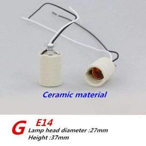 Planet Gates G / E14 Led Bulb E14 socket ceramic plastic Lamp Bases holder  lantern chandelier lamp holder lighting accessories
