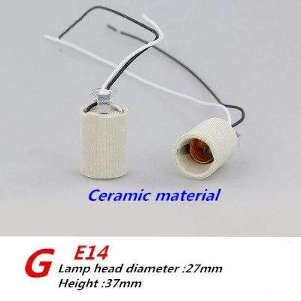 Planet Gates G / E14 Led Bulb E14 socket ceramic plastic Lamp Bases holder  lantern chandelier lamp holder lighting accessories