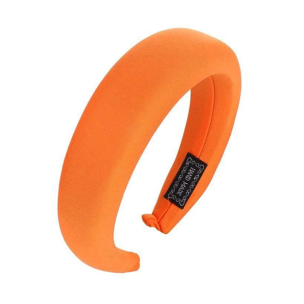 Fashion Western Style Solid Colors Thicken Padded Headband Bezel Turban Women Hairbands Girls Accessories Headwear