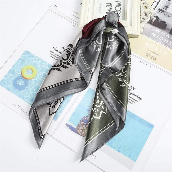 Floral Print Scrunchies Hair Scarf Bohemia Women Ribbon Hairbands Streamers Bow Hair Rope Ties Holder Ponytail Hair Accessories
