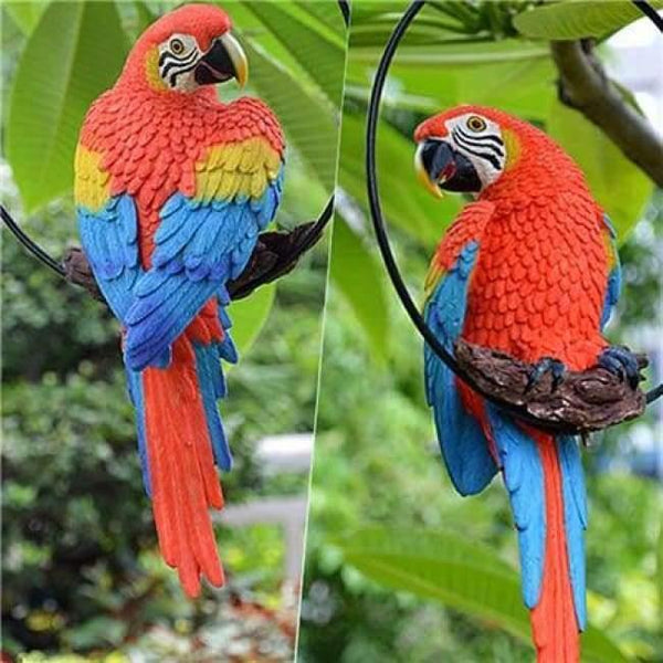 Planet Gates G Resin Realistic Modeling Imitation Parrot Micro Landscape Gardening Supplies Accessories Garden Outdoor Patio Decoration