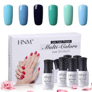 Planet Gates G105 6Pcs/Lot Set Tools 8ML Solid Colors Gel Varnish Soak Off Lacquer Nail Art Kits Semi Permanent Gel Polish Sets Gift Box