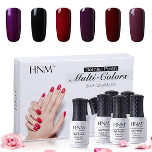 Planet Gates G105 6Pcs/Lot Set Tools 8ML Solid Colors Gel Varnish Soak Off Lacquer Nail Art Kits Semi Permanent Gel Polish Sets Gift Box