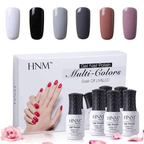 Planet Gates G108 6Pcs/Lot Set Tools 8ML Solid Colors Gel Varnish Soak Off Lacquer Nail Art Kits Semi Permanent Gel Polish Sets Gift Box